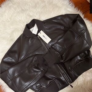 Women's Chocolate Leather Babaton Aritzia